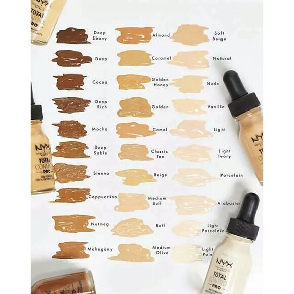 NYX‎ Total Control Drop Foundation TCDF06 Vanilla Face Make Up Fair - Picture 6 of 6